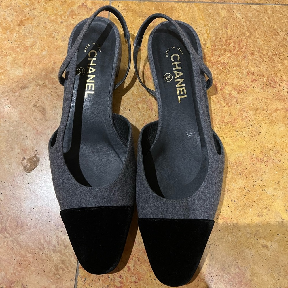 Chanel slingback 2017 size 40